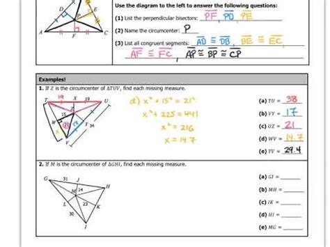Grades: 9. . More practice with circumcenter and incenter answer key